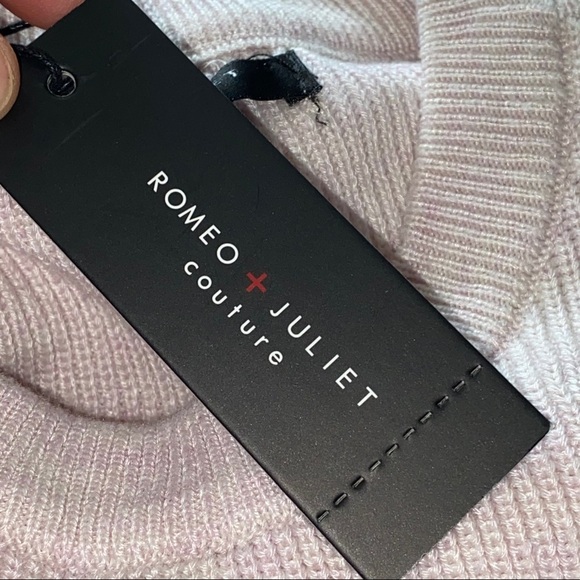 Romeo + Juliet Couture Heather Blush Sweater NWT Large - Picture 5 of 8